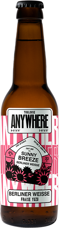 Bière - SUNNY BREEZE - FRAISE YUZU - BERLINER WEISSE