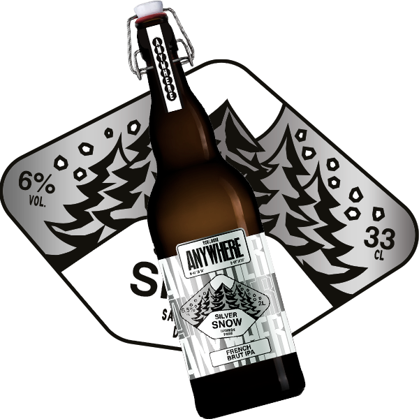 Bière artisanale MAGNUM 2L - SILVER SNOW - FRENCH BRUT IPA 6,5%