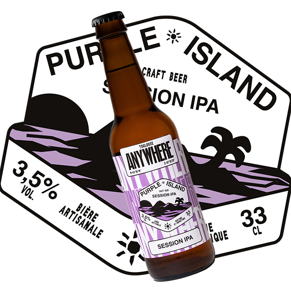 Bière artisanale Purple island