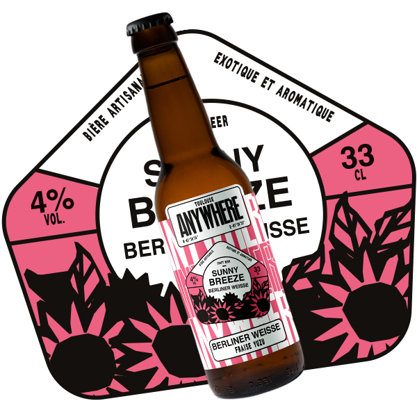 Bière artisanale SUNNY BREEZE - FRAISE YUZU